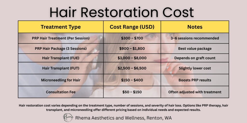 Hair Restoration Cost